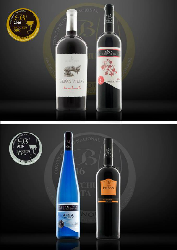 Bodegas Murviedro logra dos de los tres Bacchus de Oro de la DOP Utiel-Requena	