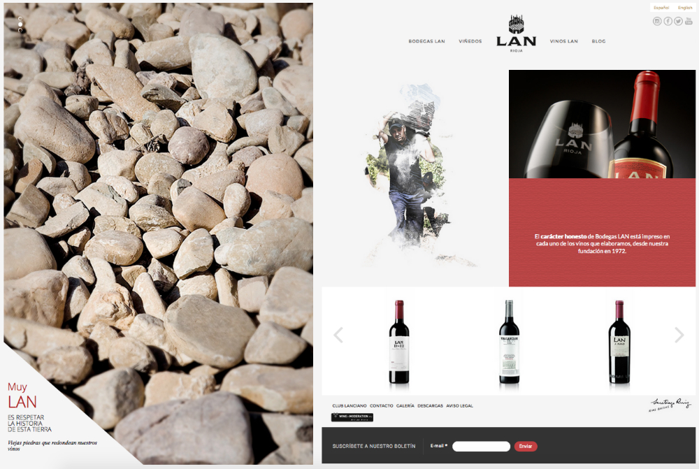 Bodegas LAN estrena su nueva web para mostrar mejor su carácter