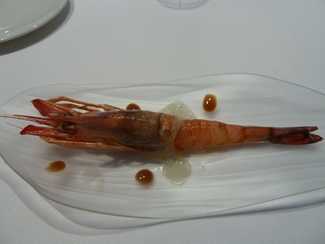 Gamba roja con cítricos