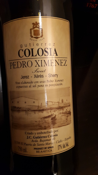 Gutiérrez Colosía Pedro Ximénez