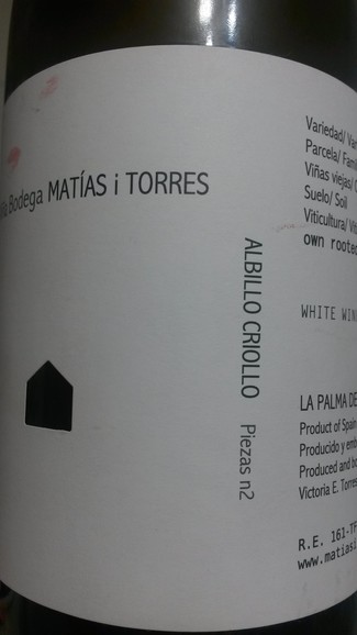 Matias i Torres Albillo Criollo 2014