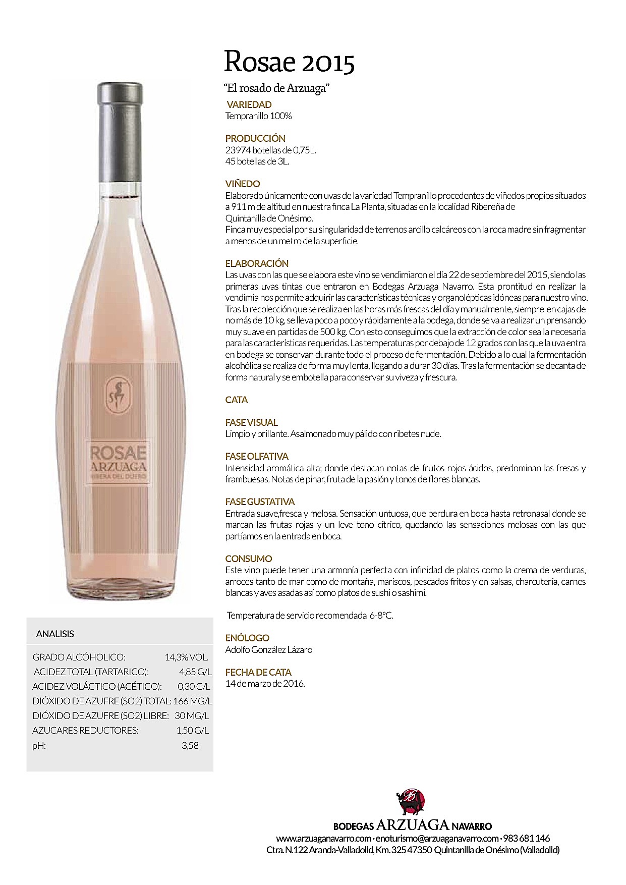 Rosae de Arzuaga. La Ribera vestida por Amaya