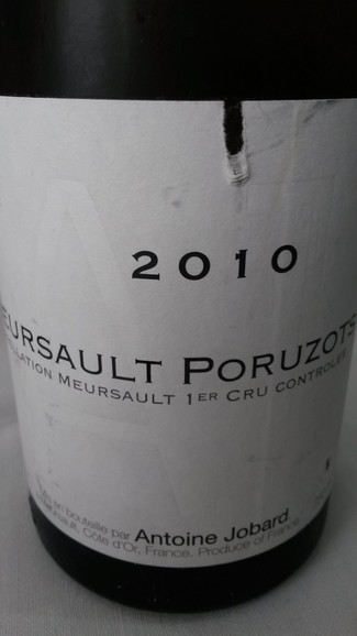 Antoine Jobard Meursault 1er Cru Poruzots 2010