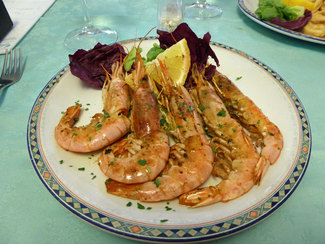 Gamberi alla brace