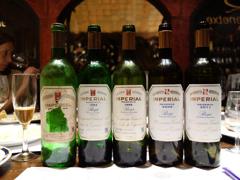 Vertical del vino Imperial en el Remenetxe de Gernika