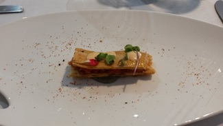 Regañá de tartar de tomate y escabeche