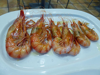Gambas de Palamós a la plancha