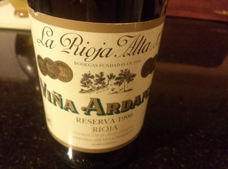 Viña Ardanza Reserva 1990
