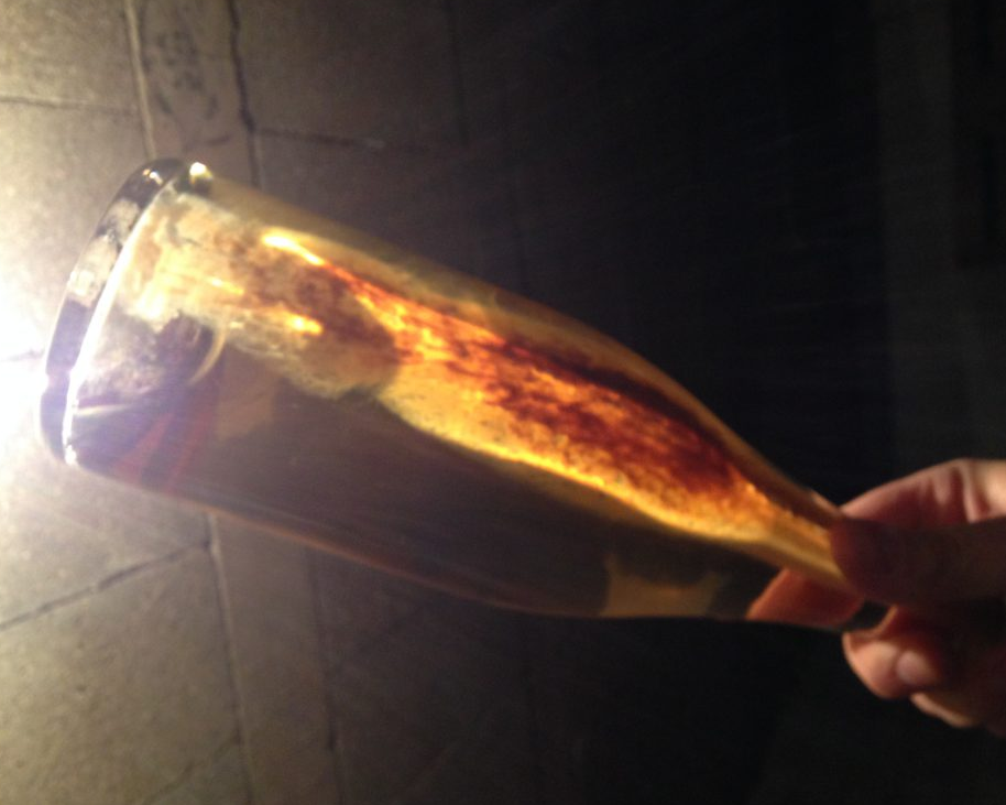 El Degüelle "à la volée" de una botella de Champagne