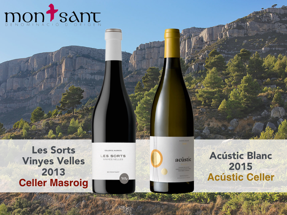 La D.O. Montsant escoge Acústic Blanc y Les Sorts Vinyes Velles como sus vinos institucionales