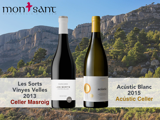 La D.O. Montsant escoge Acústic Blanc y Les Sorts Vinyes Velles como sus vinos institucionales