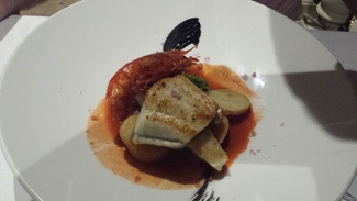 Dorada y gamba