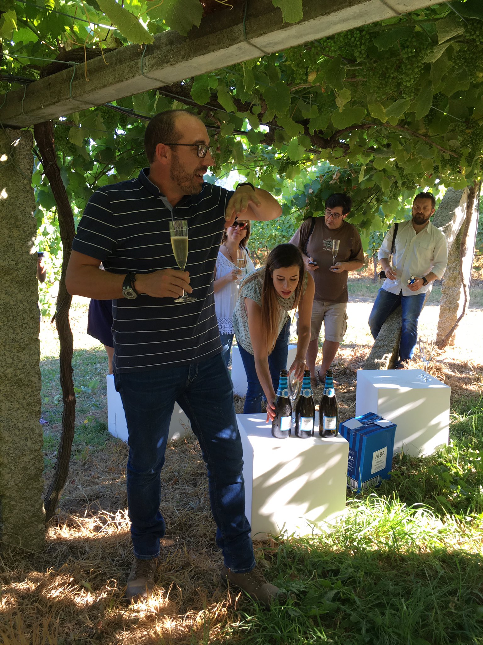 Visita a Martín Códax en el Encuentro de Foreros en Rías Baixas