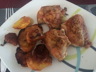 Delicioso pollo al horno