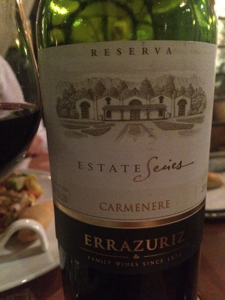 Errazuriz Estate Series Carmenere reserva 2014