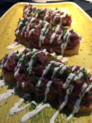 Tosta de steak tartar