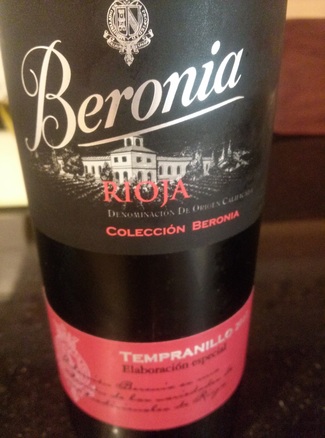 Beronia Tempranillo Elaboración Especial 2012