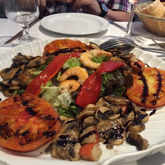 La ensalada templada.