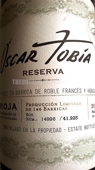 Oscar Tobia Reserva 2011