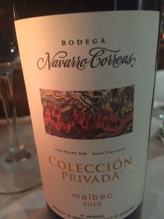 Vino Navarro Correas Colección Privada Malbec 2010
