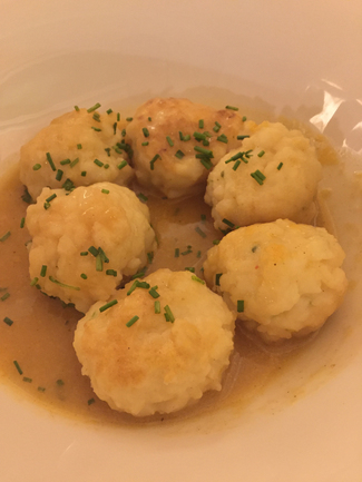 Albondigas de sepia y jengibre