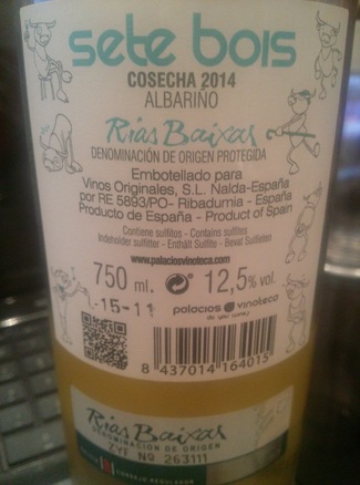 Sete bois Albariño 2014