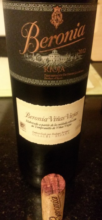 Beronia Viñas Viejas 2012