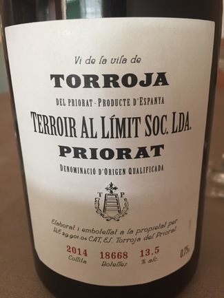 Vi de vila de Torroja 2014