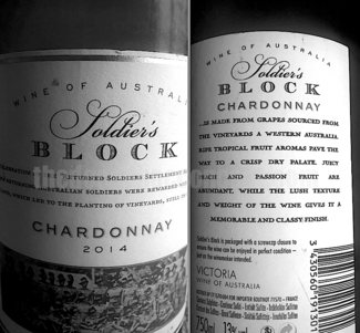 Soldiers Block Chardonnay 2014