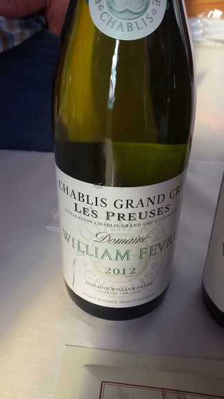 Les preuses Domaine Willian Fevre Grand CRu Chablis 2012