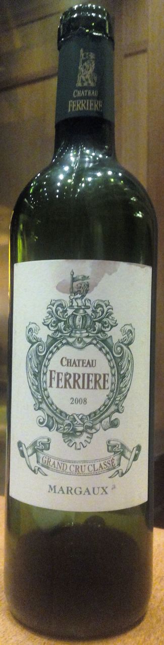 Chateau Ferriere margaux 2008