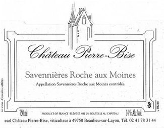 Château Pierre Bise - Savennières Roche-Aux-Moines 2014