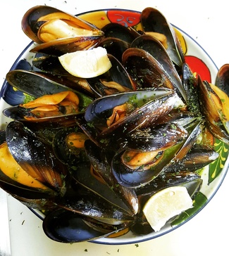 mejillones en salsa verde