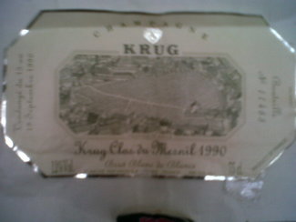 Etiqueta conservada, conmemorativa de la ocasión