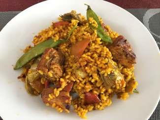 En el plato