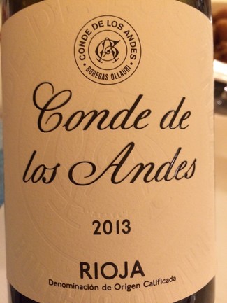 Conde de los Andes tinto 2013