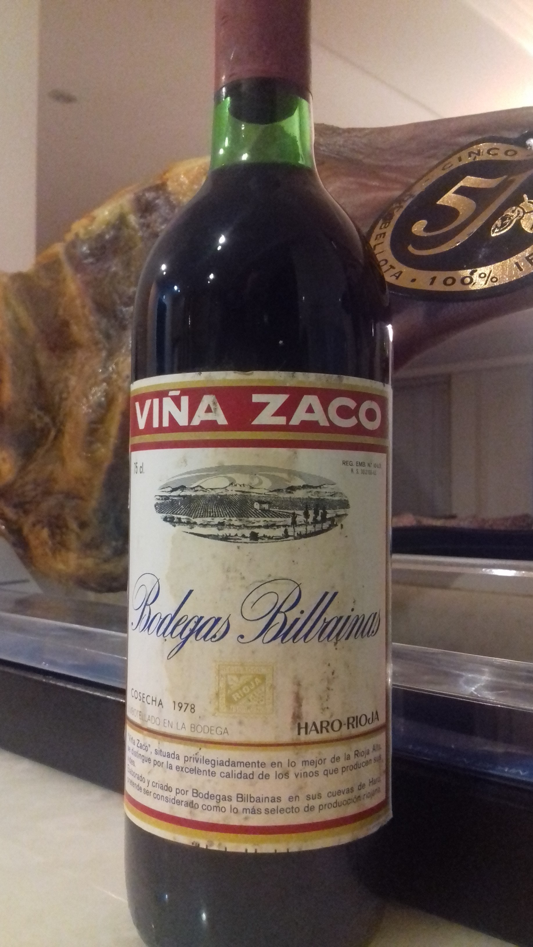 Este Viña Zaco reserva del 78 es el último viejuno catado hace un par de días tan solo.