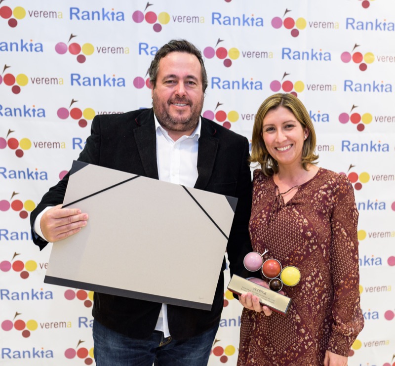 Ignacio Arzuaga y Gemma Peyró en la entrega de los premios Verema