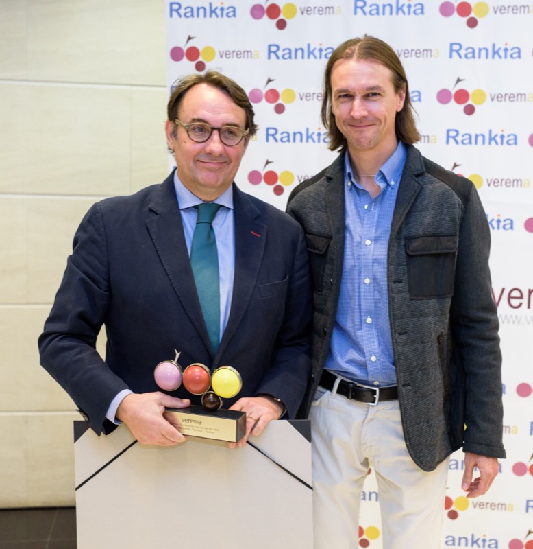 Luis Luengo y Miguel Arias en la entrega de los premios Verema