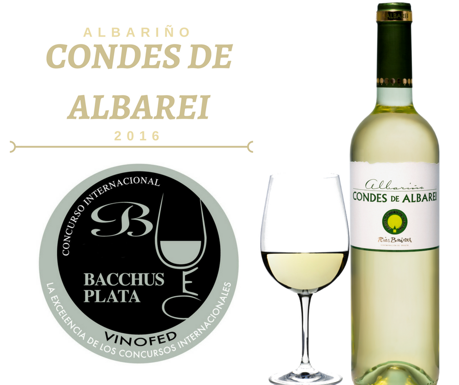 Albariño Condes de Albarei galardonado con el Bacchus de plata