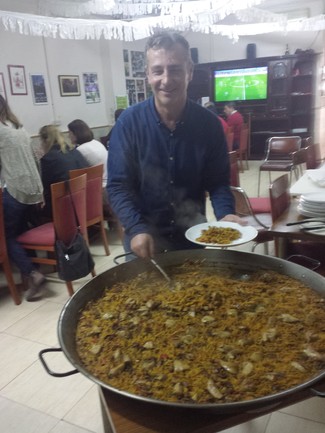 El paellero...