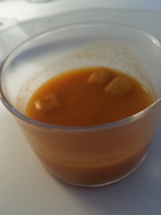 Crema de mejillones