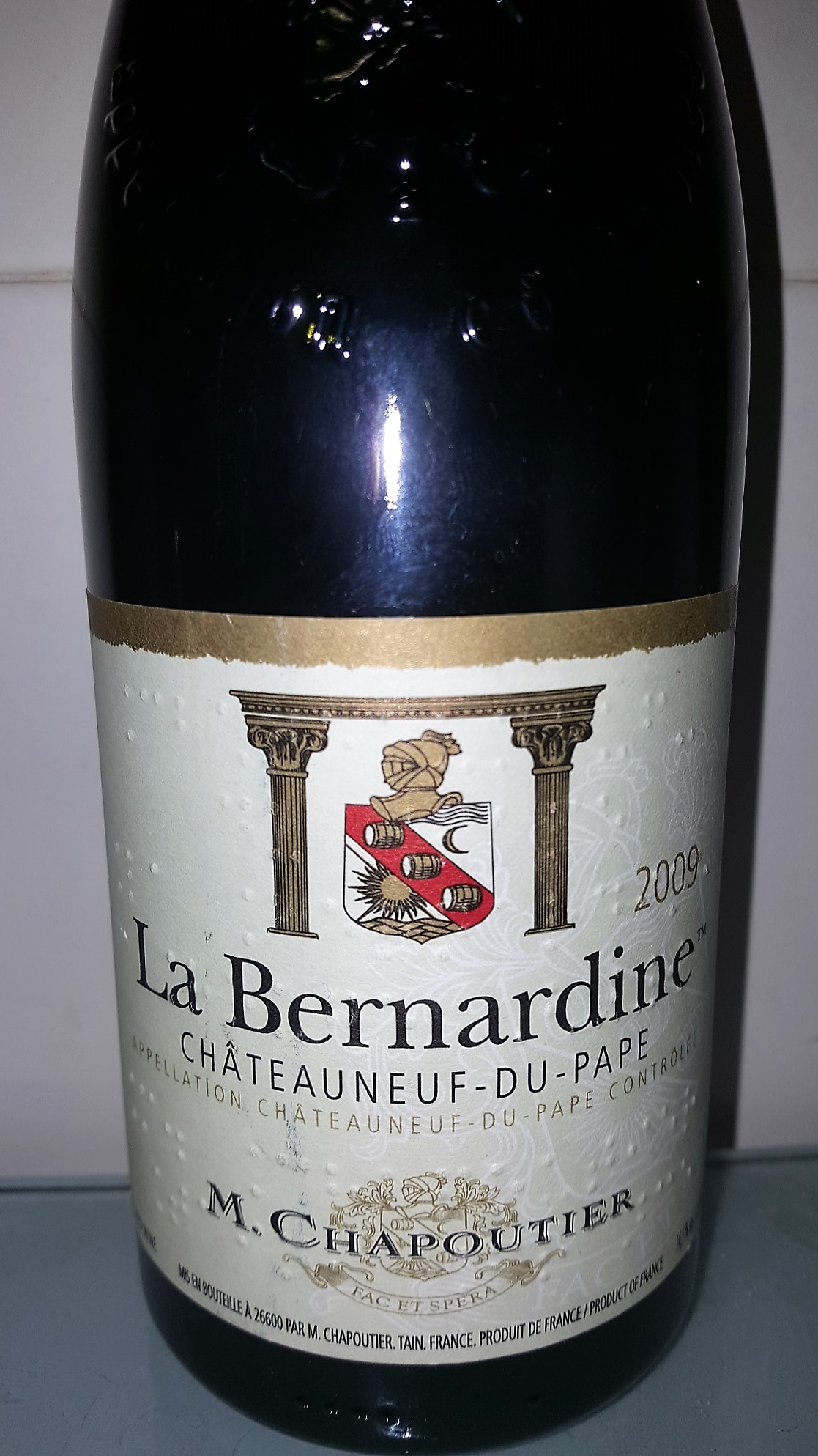 La Bernardine 2009 de Chapoutier