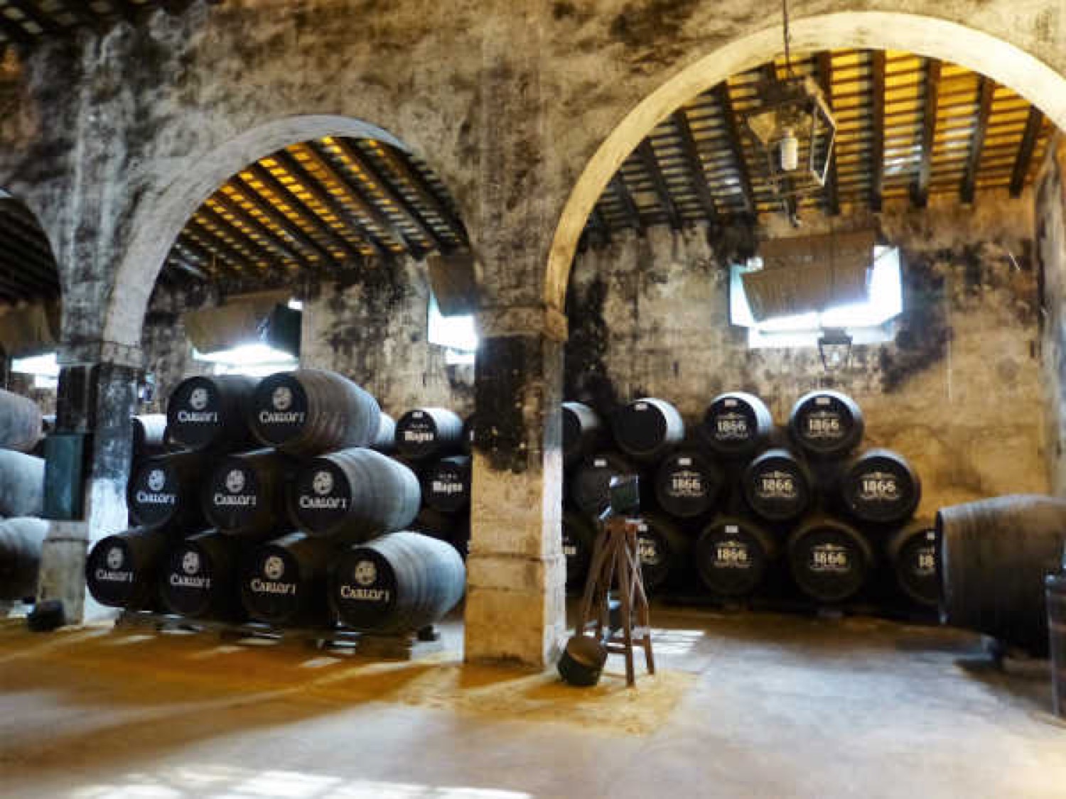 Bodega La Mora, de Osborne, en el Puerto de Santa María, Cadiz.