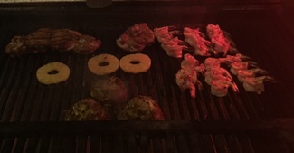 Las gambas a la brasa