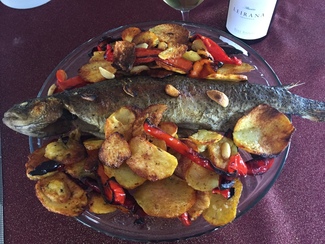Trucha al horno