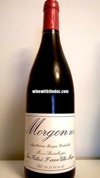 Jean Foillard Morgon 2014