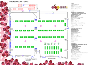Plano de los expositores de la Experiencia Verema Sevilla 2017