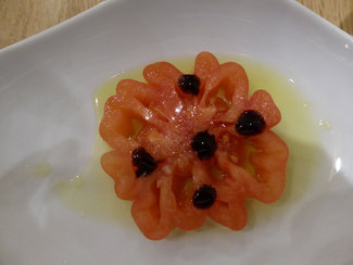 Tomate con vinagreta