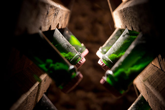 El Removido de la botella de Champagne
